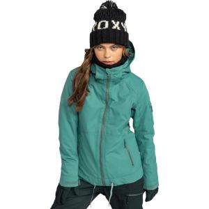 image:imageRoxy Womens Meade Snow Jacket  10k Waterproof Pfasfree Recycled Materials InsulatedSea Pine