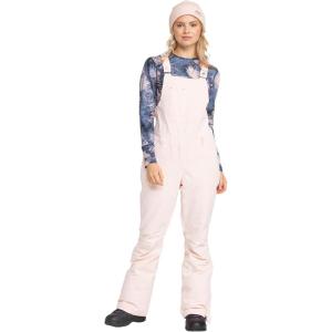 image:imageRoxy Womens Slim Fit Rideout Snow Bib Overalls  15k Waterproof Insulated Fully Taped SeamsPink Salt