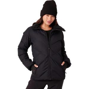 image:imageRoxy Womens Snowdrift Puffer Jacket  10k Waterproof Pfasfree Hydrosmart Faux Fur HoodBlack