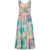 image:imageRoxy Girls Island Cove Sleeveless Dress Summer Fit amp Flare SilhouetteCoconut Palm