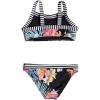 image:imageRoxy Girls Island Trip Crop Top Swimsuit SetTrue Black Uluwatu
