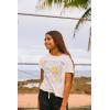 image:imageRoxy Girls Short Sleeve Boyfriend Fit Logo Tee Crew Neck Graphic TShirt Soft amp ComfortableEgret Sunshine