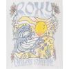 image:imageRoxy Girls Short Sleeve Boyfriend Fit Logo Tee Crew Neck Graphic TShirt Soft amp ComfortableEgret Sunshine
