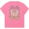 image:imageRoxy Girls Short Sleeve Boyfriend Fit Logo Tee Crew Neck Graphic TShirt Soft amp ComfortablePink Surf Trip