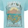 image:imageRoxy Girls Short Sleeve Boyfriend Fit Logo Tee Crew Neck Graphic TShirt Soft amp ComfortableTibetan Stone Heat