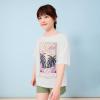 image:imageRoxy Girls Short Sleeve Oversized Fit Logo Tee Crew Neck Graphic TShirt Soft amp ComfortableEgret Oversized