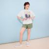 image:imageRoxy Girls Short Sleeve Oversized Fit Logo Tee Crew Neck Graphic TShirt Soft amp ComfortableEgret Oversized