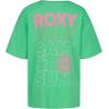 image:imageRoxy Girls Short Sleeve Oversized Fit Logo Tee Crew Neck Graphic TShirt Soft amp ComfortableMeadow Oceanwave