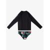 image:imageRoxy Girls Whole Hearted Long Sleeve Rashguard SetAnthracite Badami Exc