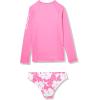 image:imageRoxy Girls Whole Hearted Long Sleeve Rashguard SetShocking Pink 241 Exc