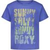 image:imageRoxy Girls Short Sleeve Boyfriend Fit Logo Tee Crew Neck Graphic TShirt Soft amp ComfortableBlue Bonnet Sunny