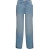 image:imageRoxy Girls Wide Leg Wave Rider Cotton Denim Jeans Relaxed FitMid Blue
