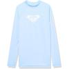 image:imageRoxy Womens Long Sleeve Compression Fit Rashguard UPF 50 Quick Dry Recycled Swim ShirtBel Air Blue 241