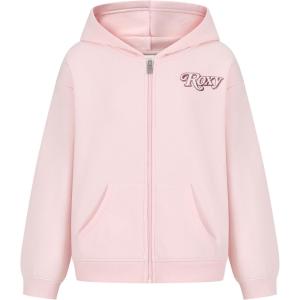 image:imageRoxy Girls Fullzip Fleece Hoodie SweatshirtPink Dogwood
