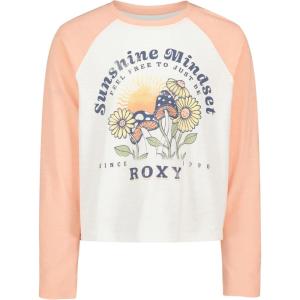 image:imageRoxy Girls Long Sleeve Relaxed Fit Graphic TeeCoral Pink Mindset