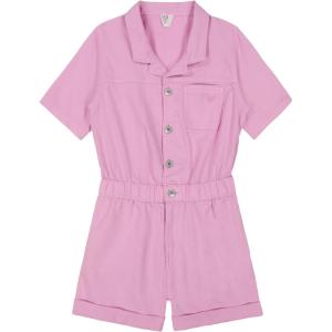 image:imageRoxy Girls Oceanview Jumpsuit Casual Fit Short Sleeves amp Elastic WaistbandLilac Oceanview