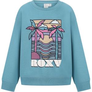 image:imageRoxy Girls Oversized Pullover Crewneck Sweatshirt Soft amp ComfortableAdriatic Blue Pop