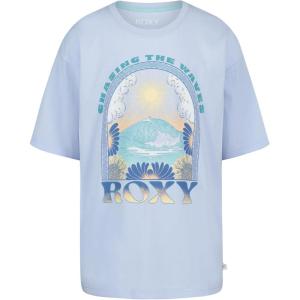 image:imageRoxy Girls Short Sleeve Oversized Fit Logo Tee Crew Neck Graphic TShirt Soft amp ComfortableWindsurfer Waves