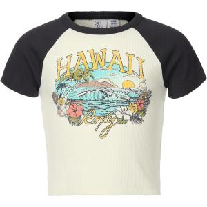 image:imageRoxy Girls Short Sleeve Snug Fit Ribbed Tee Crew Neck Graphic TShirt Soft amp ComfortablePhantom Hawaii