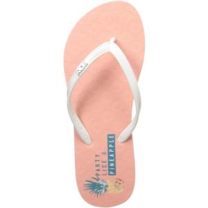 image:imageRoxy girls Rg Viva Stamp Flip Flop SandalPeach Pineapple