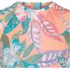 image:imageRoxy Girls Long Sleeve Onepiece Rashguard Swimsuit with UPF 50 Sun Protection Quick Drying Bathing SuitCoral Pink Tropics