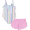 image:imageRoxy Girls Onepiece Swimsuit with UPF 50 Sun Protection Quick Drying Bathing SuitLilac Salty Stripe
