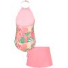 image:imageRoxy Girls Onepiece Swimsuit with UPF 50 Sun Protection Quick Drying Bathing SuitPlumeria Tropical