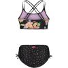image:imageRoxy Girls Twopiece Bikini Swimsuit Set UPF 50 Sun Protection QuickDry Bathing SuitPhantom Wanderlust