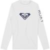 image:imageRoxy Girls Long Sleeve Whole Hearted Rashguard Shirt UPF 50 Sun Protection Quick DryBright White