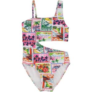 image:imageRoxy Girls Onepiece Swimsuit with UPF 50 Sun Protection Quick Drying Bathing SuitWhite Love