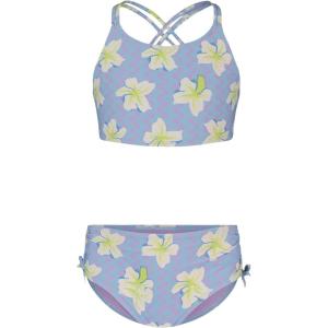 image:imageRoxy Girls Twopiece Bikini Swimsuit Set UPF 50 Sun Protection QuickDry Bathing SuitCrocus Waves