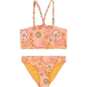image:imageRoxy Girls Twopiece Bikini Swimsuit Set UPF 50 Sun Protection QuickDry Bathing SuitPapaya Wildflower