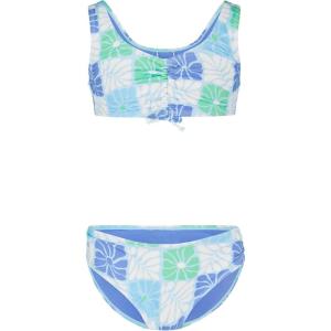 image:imageRoxy Girls Twopiece Bikini Swimsuit Set UPF 50 Sun Protection QuickDry Bathing SuitTurquoise Geo