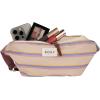 image:imageRoxy Womens Sling Bag  Crochet  Woven  Fanny Pack  Waist Bag  Travel  Beach  VacationVanilla Smoothie  Banana Cream Stripe