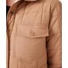 image:imageRoxy Womens Alpine Reversible Quilted Shirt Jacket  Oversized Fit Primaloft Insulated PfasfreeTaupe