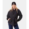 image:imageRoxy Womens Aurora Quilted Sherpalined Bomber Jacket Oversized Fit PfasfreeBlack