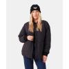 image:imageRoxy Womens Aurora Quilted Sherpalined Bomber Jacket Oversized Fit PfasfreeBlack