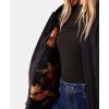 image:imageRoxy Womens Aurora Quilted Sherpalined Bomber Jacket Oversized Fit PfasfreeBlack