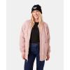 image:imageRoxy Womens Aurora Quilted Sherpalined Bomber Jacket Oversized Fit PfasfreeRose