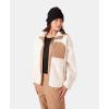 image:imageRoxy Womens Bonded Sherpa Jacket  Oversized Fit Faux Sherpa Fleece Pfasfree Snap Front Zipper PocketsIvory