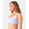 image:imageRoxy Womens Bralette Bikini Top  Adjustable Swim Top QuickDry Removable Pads UPF 50 Resort WearBlueWhite Stripe