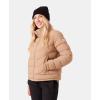 image:imageRoxy Womens Christal Packable Liner Jacket Lightweight Concealed Hood Pfasfree Zip PocketsTaupe