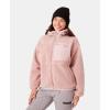 image:imageRoxy Womens Full Zip Hooded Sherpa Jacket  Oversized Fit Fully Lined Adjustable Hem Zipper PocketsGarden