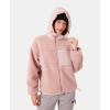 image:imageRoxy Womens Full Zip Hooded Sherpa Jacket  Oversized Fit Fully Lined Adjustable Hem Zipper PocketsGarden