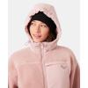 image:imageRoxy Womens Full Zip Hooded Sherpa Jacket  Oversized Fit Fully Lined Adjustable Hem Zipper PocketsGarden