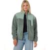 image:imageRoxy Womens Insulated Sherpa Bonded Shirt Jacket  Flannel ShirtLilypad Combo