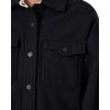 image:imageRoxy Womens Sherpa Bonded Shirt Jacket flannel ShacketTrue Black