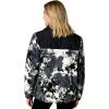 image:imageRoxy Womens Zipup Bonded Sherpa Jacket  Oversized Fit Pfasfree Adjustable HemBlack Combo