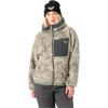 image:imageRoxy Womens Full Zip Hooded Sherpa Jacket  Oversized Fit Fully Lined Adjustable Hem Zipper PocketsOlive