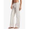 image:imageRoxy Juniors Midnight Avenue Wide Leg PantLoden Green Cabana Stripe